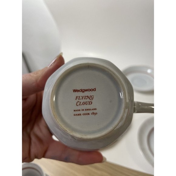 Wedgwood Flying Cloud Rust Lot 4 place settings + extra dinner, tea + sugar jar - Picture 14 of 16